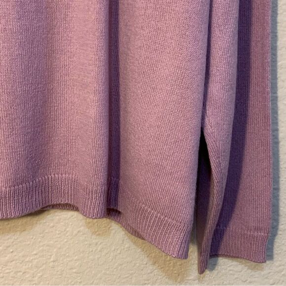 WORTHINGTON Sequence Bead Lavender Cardigan Faux Gem Buttons Women 1X. - Picture 9 of 12